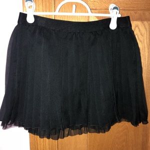 Black Pleated Skirt